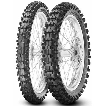 Foto pneumatico: PIRELLI, SCORPION MX32 MID SOFT REAR NHS (TT) 110/85 R19 57M Estive